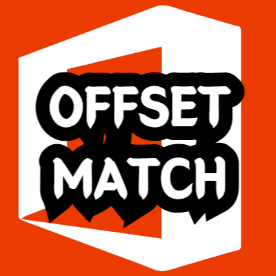 엑셀 OFFSET MATCH 함수